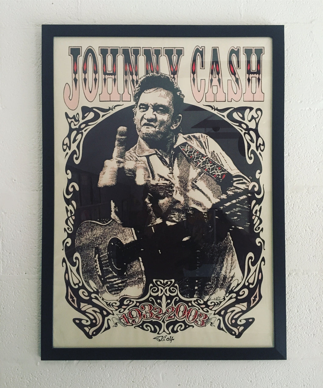 Johnny Cash Limited Edition Screen Print by Ski Williams